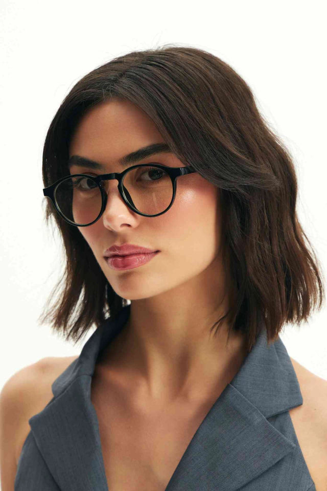 Óculos de Grau Redondo Marot Preto